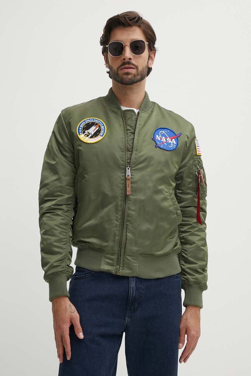 green PRM men\'s VF on Industries color | 166107.01 Alpha MA-1 bomber NASA buy jacket