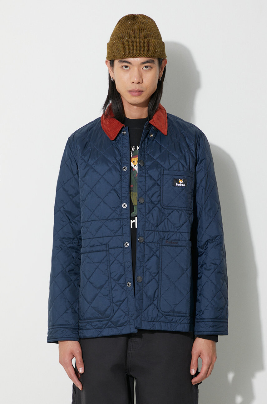 Barbour jacket Barbour x Maison Kitsune Kenning Quilt men s navy