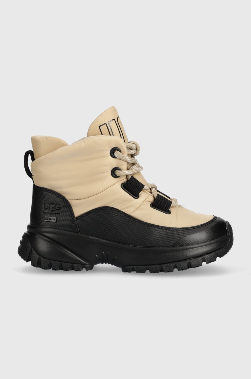 UGG snow boots Yose Puffer Lace beige color 1143844 at PRM US