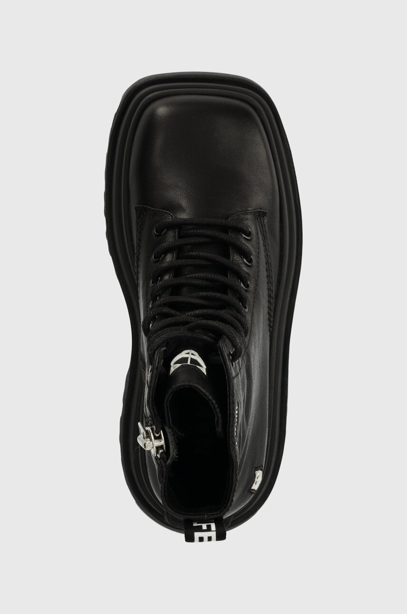 関税送料込【Naked Wolfe】Sloane Black Leather 厚底ブーツ NAKED WOLFE Sloane レザーブーツ | ブラック | FARFETCH JP
