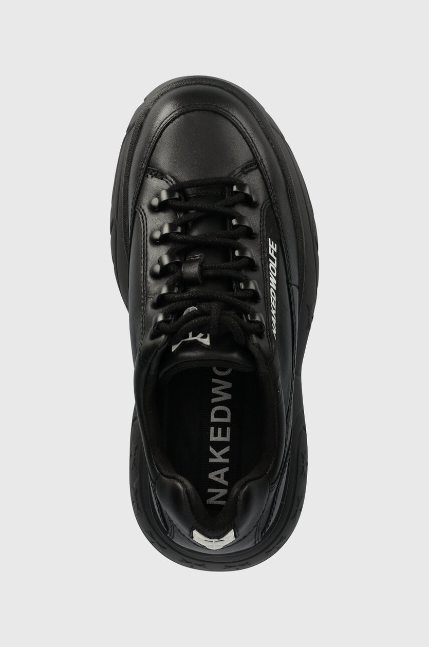 Naked Wolfe leather sneakers Sprinter black color at PRM US