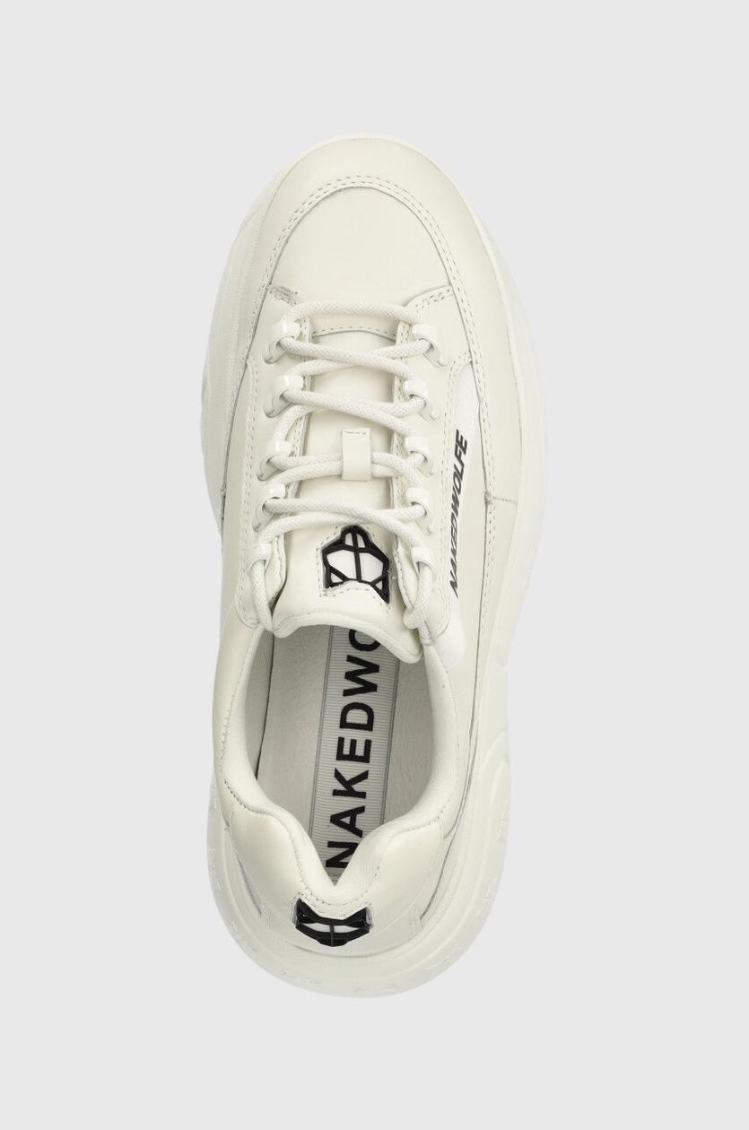 Naked Wolfe leather sneakers Sprinter white color at PRM US