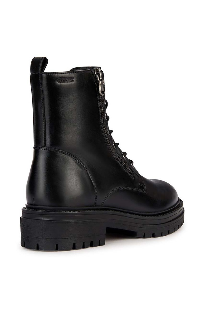 Δερμάτινα workers Geox D IRIDEA K χρώμα: μαύρο, D36HRK 00043 C9999