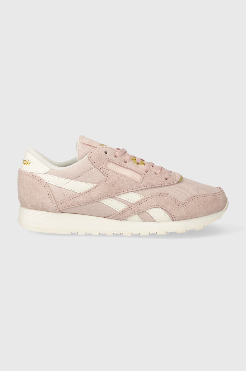 Baby pink suede reebok classics Clearance
