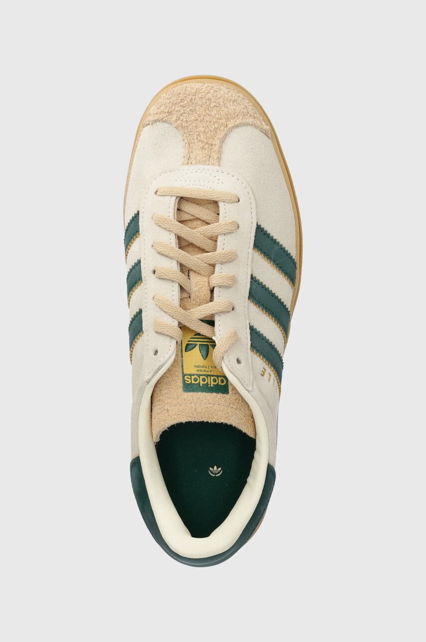 adidas Gazelle Bold Magic Beige Collegiate Green ID7056 at PRM US