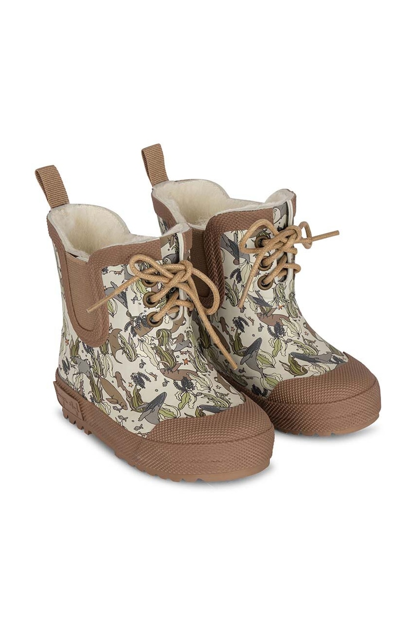 Dječje gumene čizme Konges Sløjd boja: bež