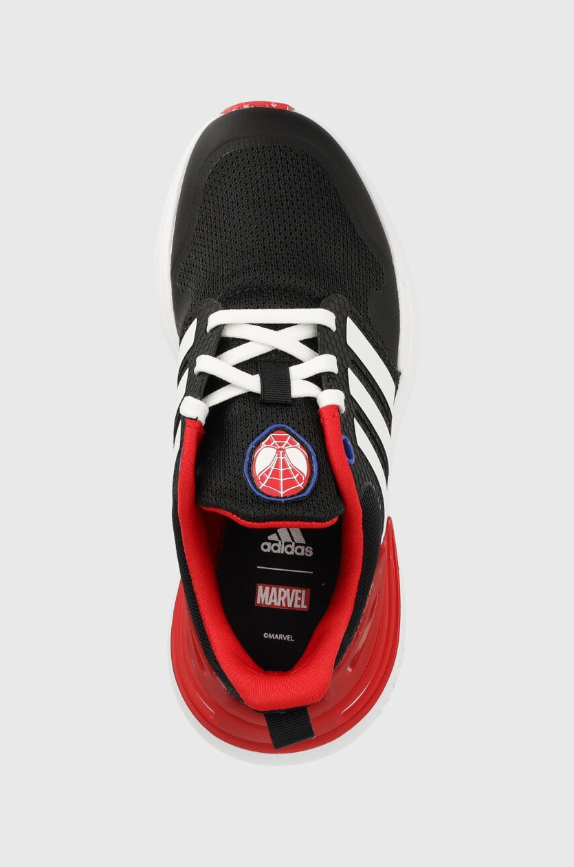 Detské tenisky adidas RAPIDASPORT x MARVEL čierna farba