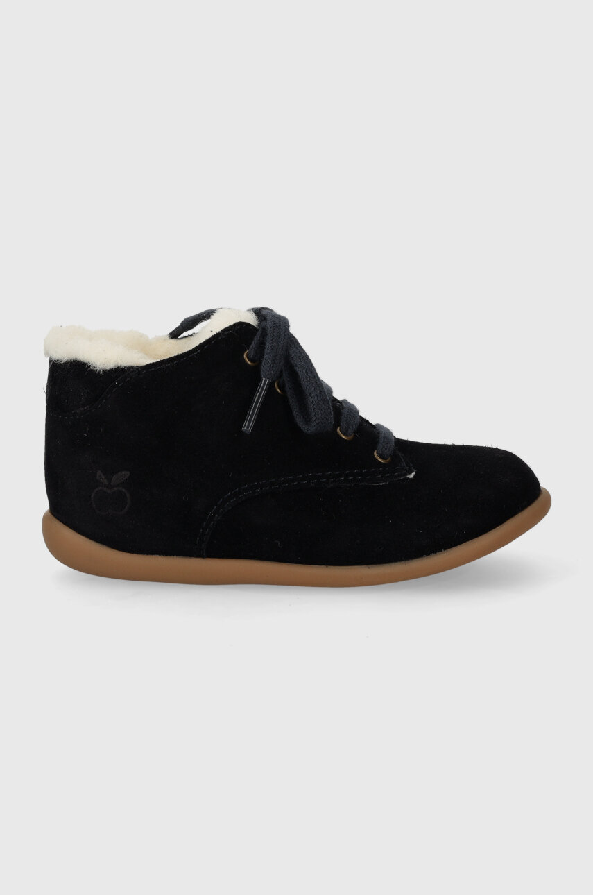 Pom D api scarpe invernali in pelle scamosciata bambino a STAND UP DERBY FUR acquista su Answear ANSWEAR