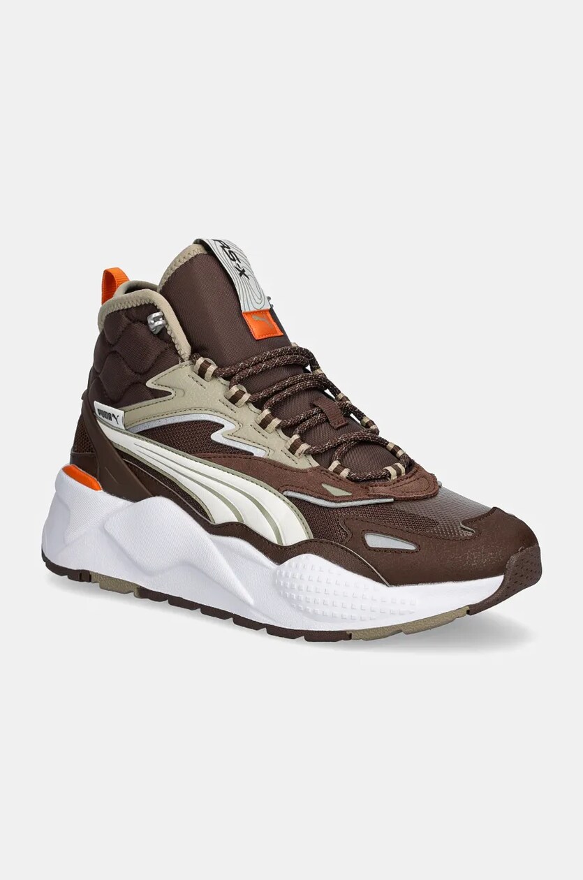 Puma sneakers RS X Hi brown color at PRM US