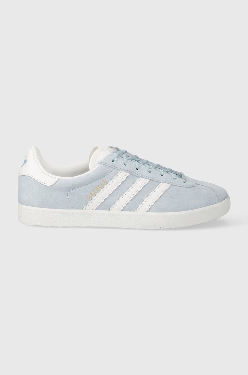 adidas Originals leather sneakers Gazelle blue color at PRM US adidas Originals leather sneakers Gazelle blue color at PRM US