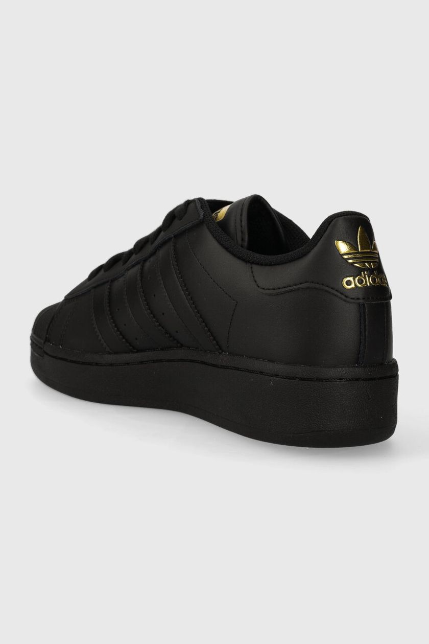 adidas Originals leather sneakers SUPERSTAR XLG black color