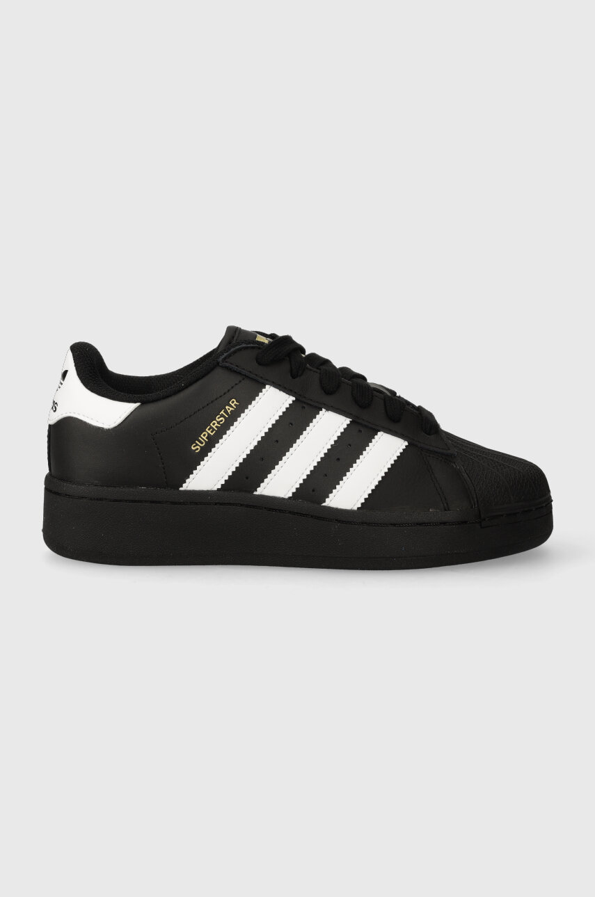 Leather adidas shoes clearance black