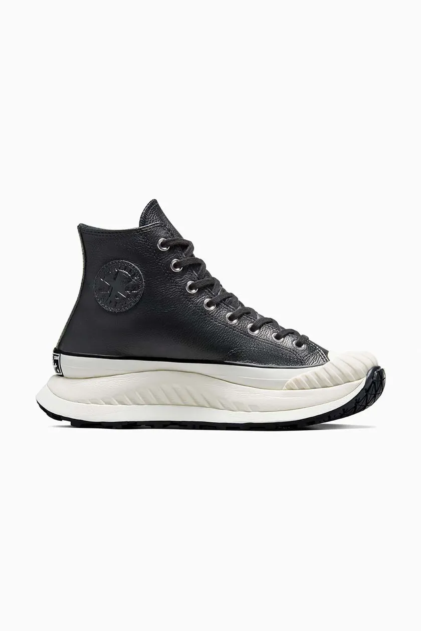 Black converse outlet leather