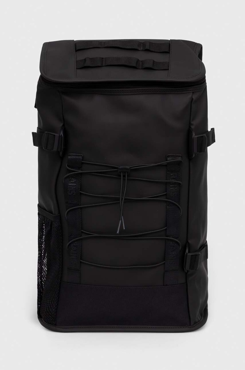 RAINS Reflective Backpack in Black Style No. 14090 Unisex Men Women Rains backpack 14090 Backpack Reflective black color at PRM US main image 2