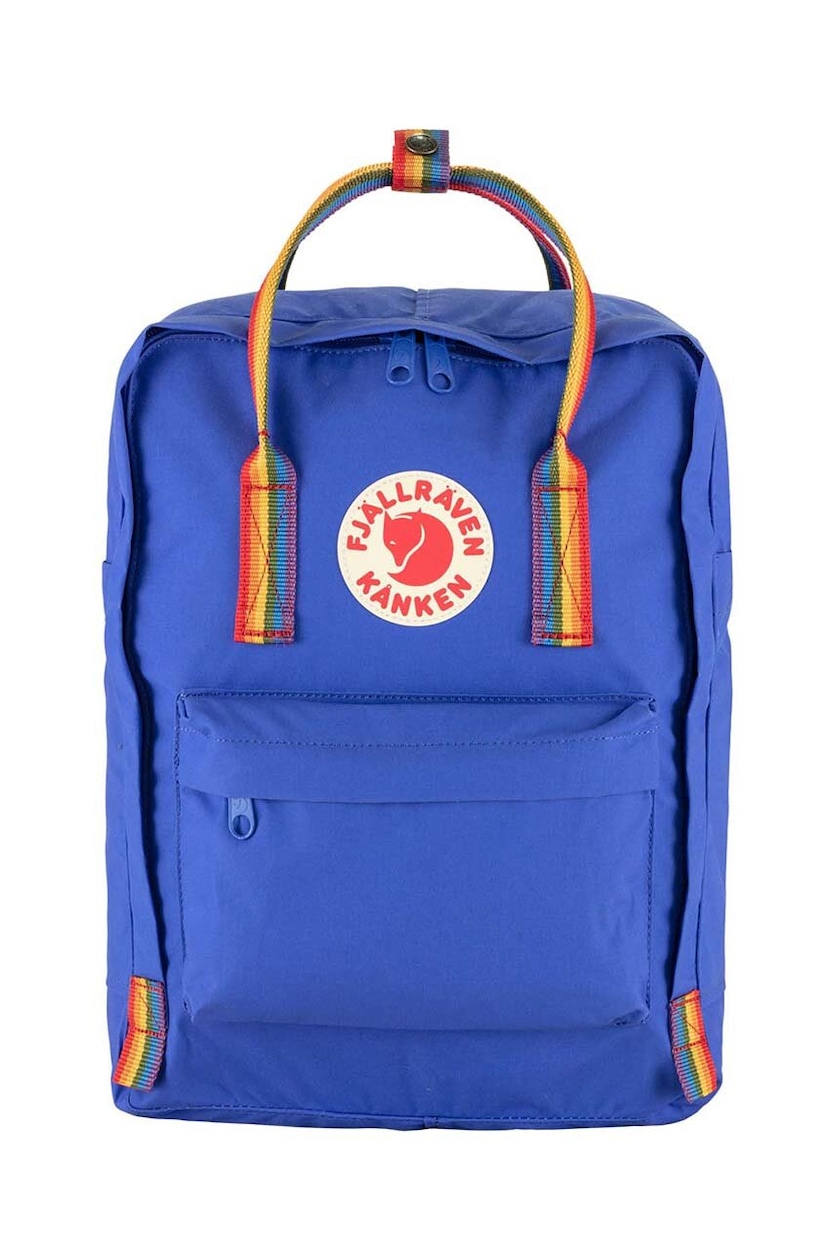 fjallraven kanken mini classic backpack purple rainbow pattern litre capacity Fjallraven Kanken Mini Rainbow Handle