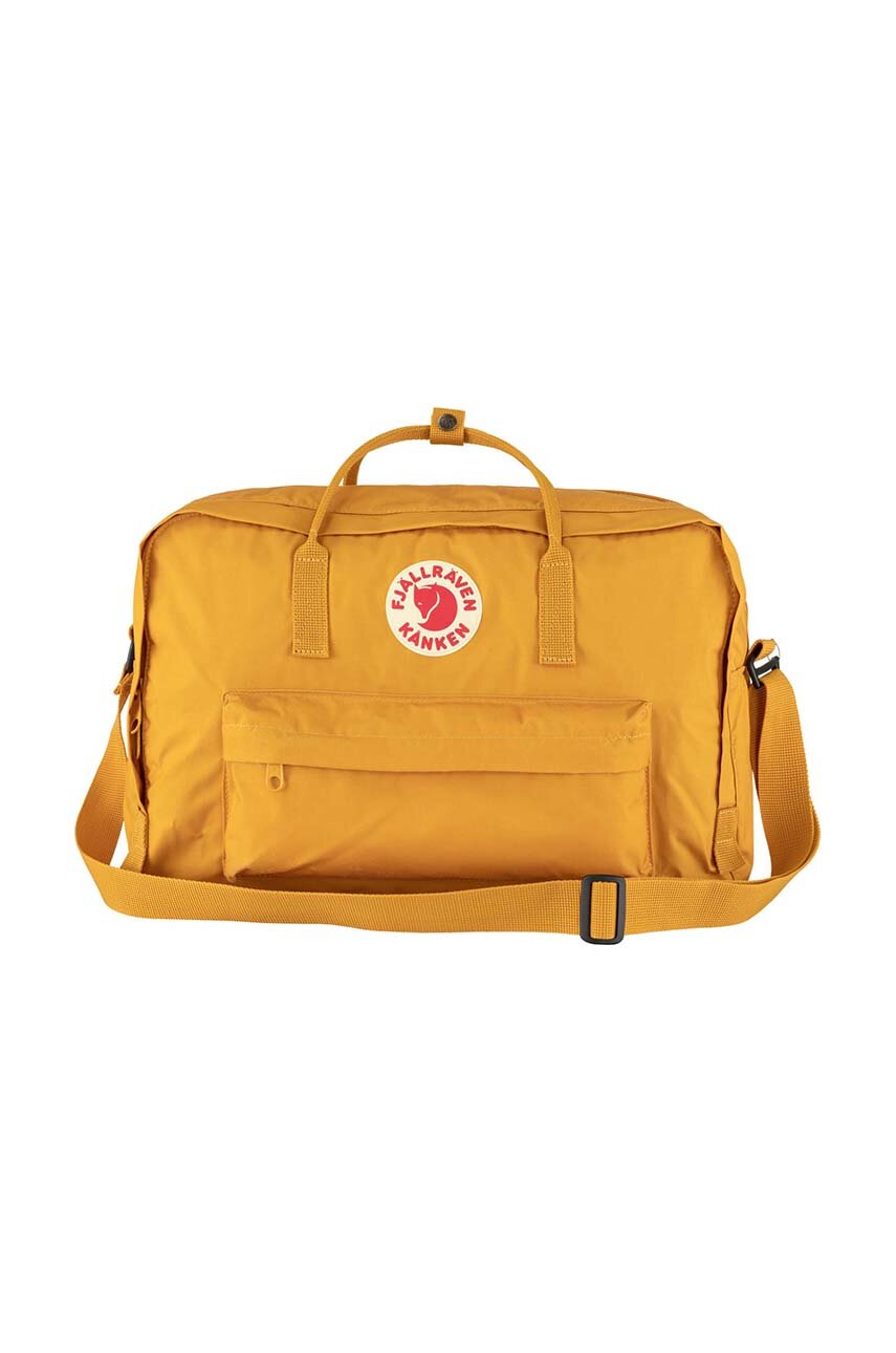 Fjallraven rucsac Kanken Weekender culoarea galben, mare, uni F23802.160