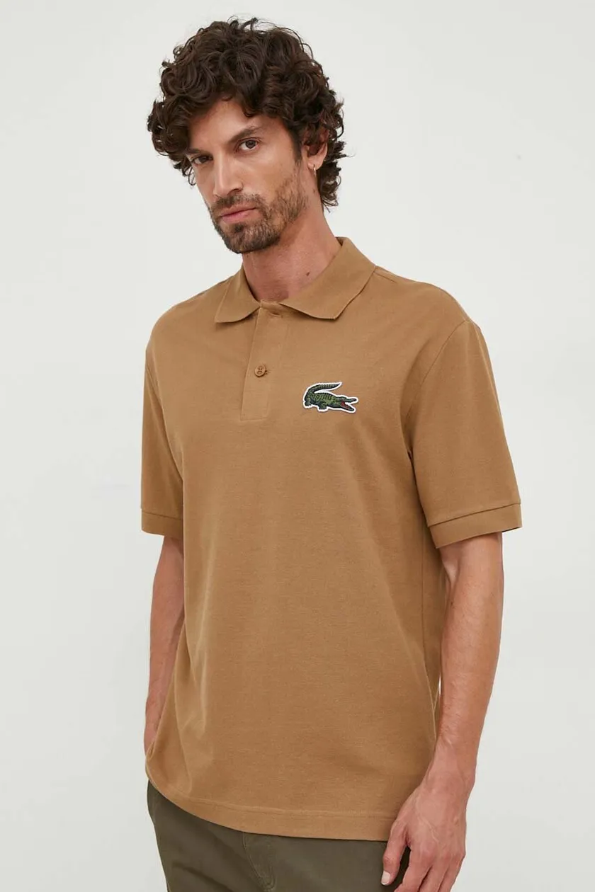 lacoste khaki shirt