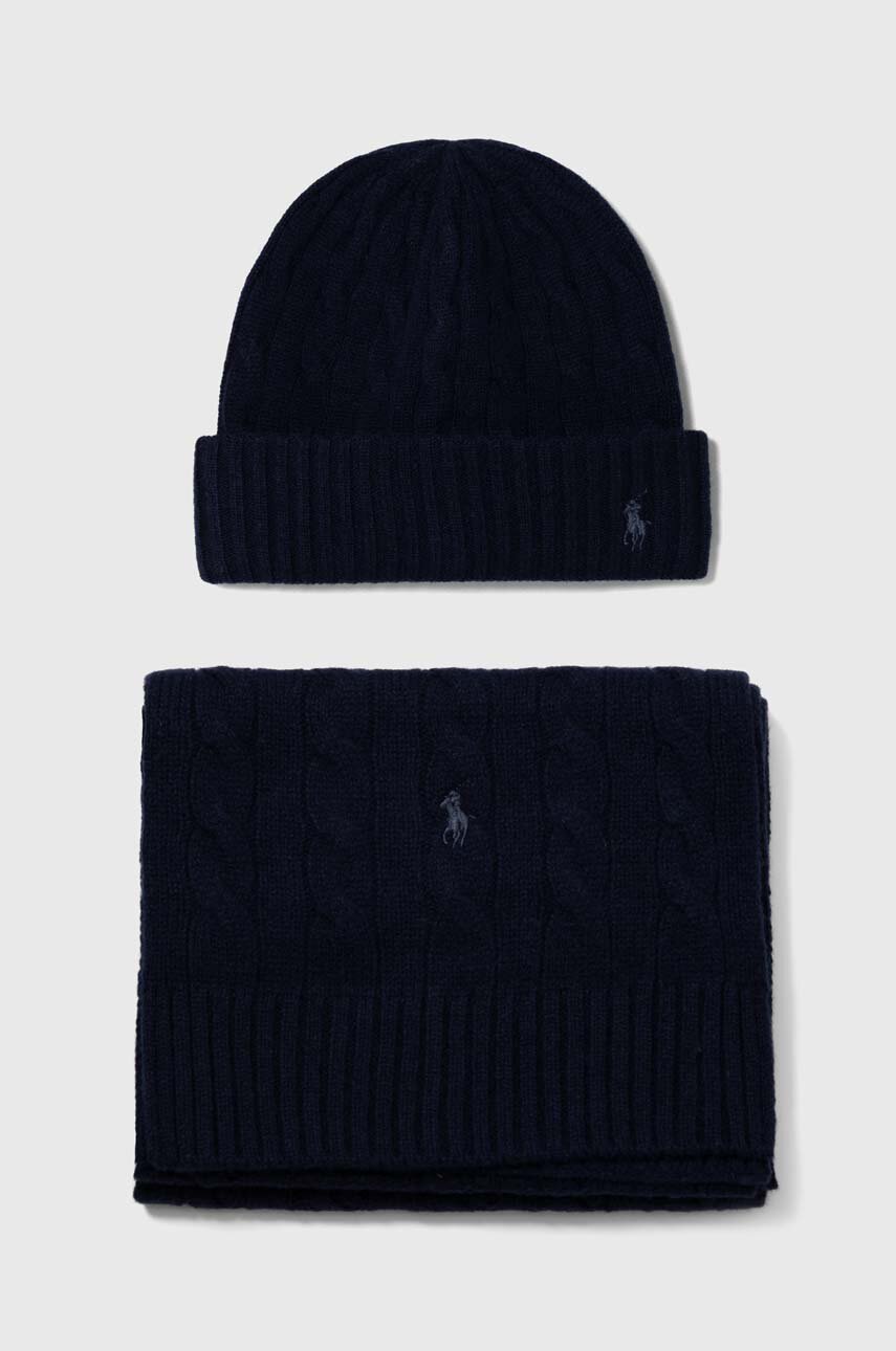 Polo Ralph Lauren cappello e sciarpa in cashemire