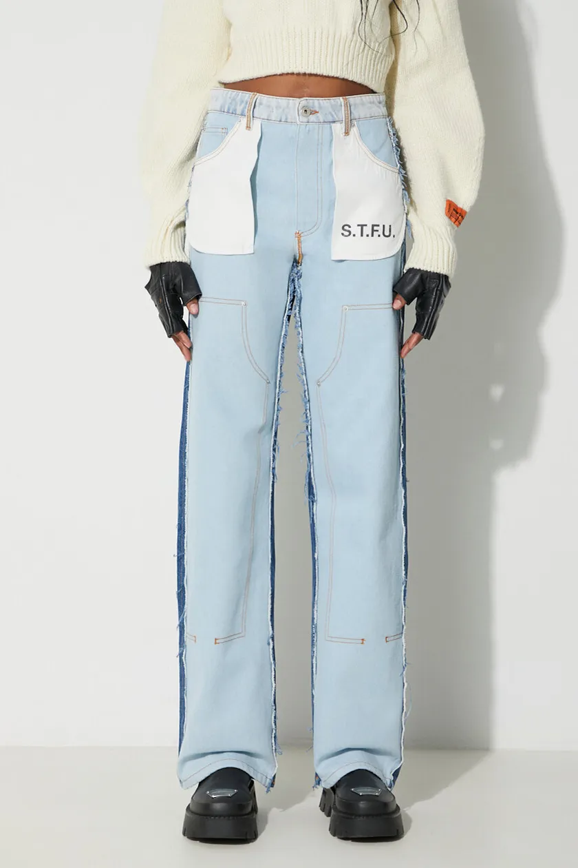 blu Heron Preston Leggings jeans Washed Insideout Carpenter Donna