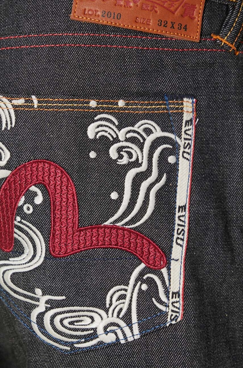 EVISU 看板 Embroidery Evisu 2010 Evisu Lot 2010 Snake Logo Denim 33x34