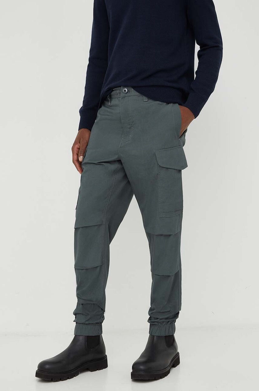 Nuvolari Olive Tapered Cargo Pants Jeans Uomo G Star Discount
