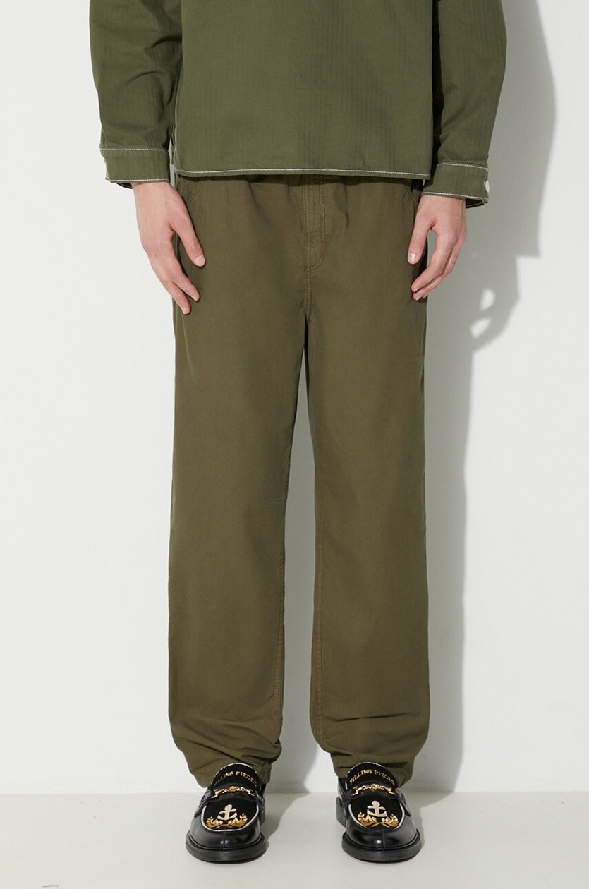 Stan Ray cotton trousers 1100 Og Loose Fatigue green color