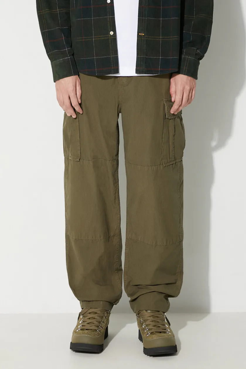 Stan Ray trousers CARGO PANT men's green color AW2310211