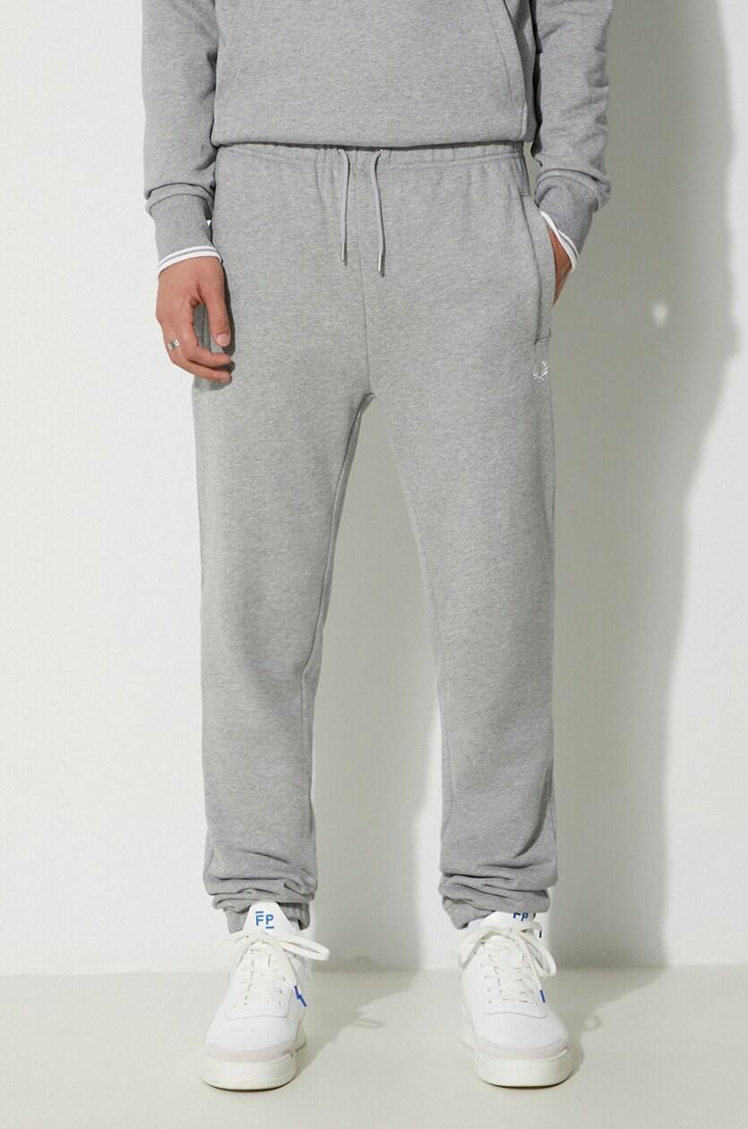 Fred Perry cotton joggers gray color T5505.420 at PRM US