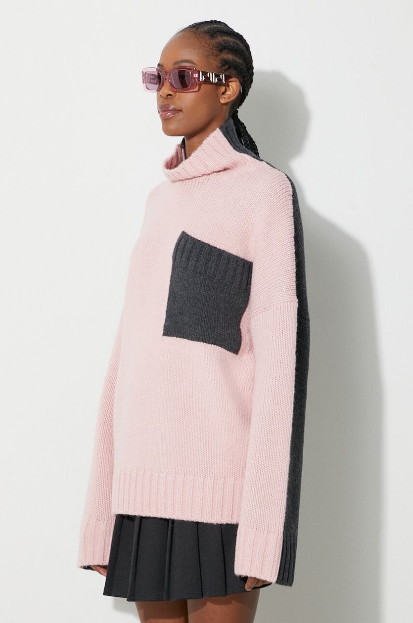 JW Anderson wool jumper women's pink color KW1004.YN0144 at PRM US