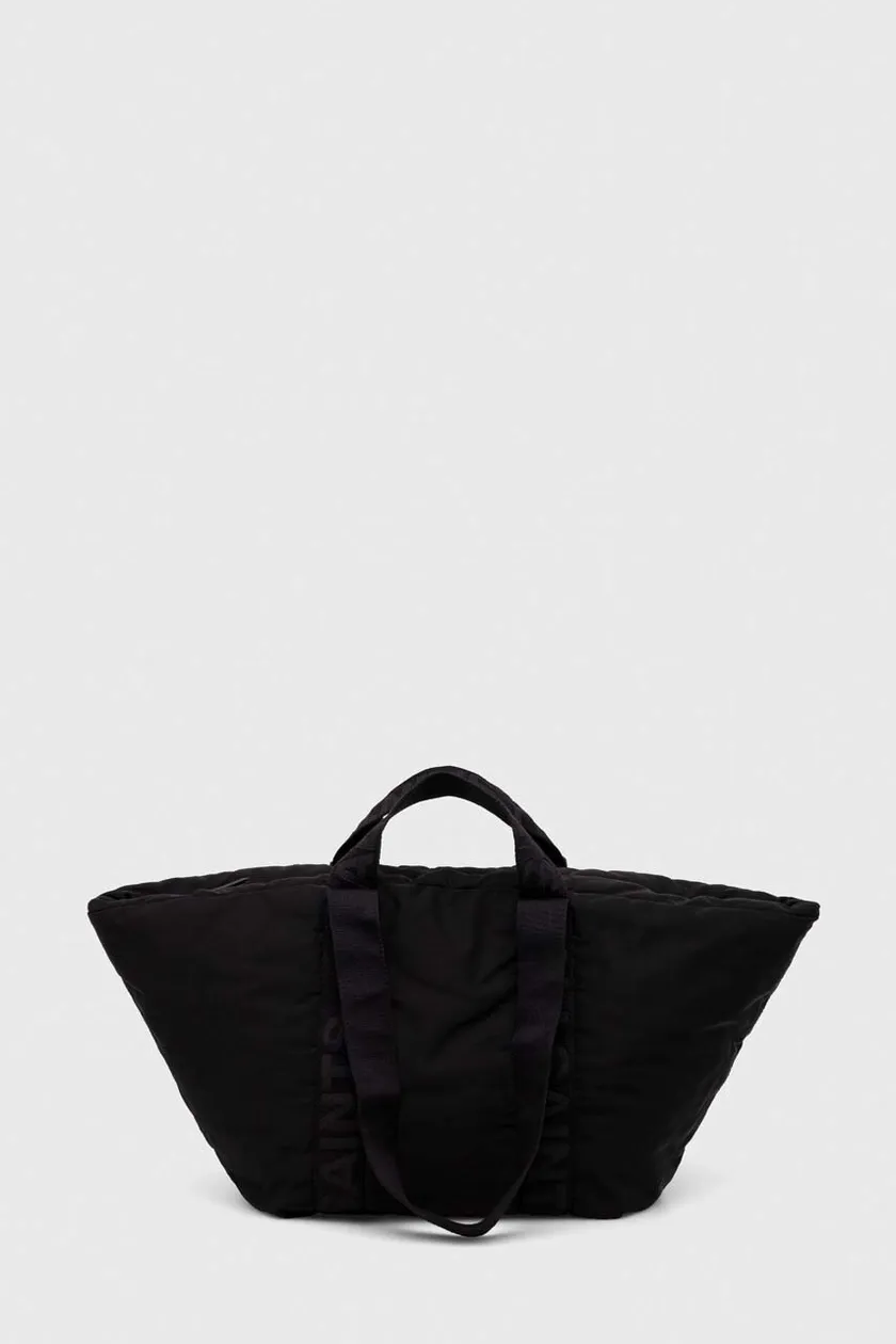 AllSaints torebka ESME NYLON E/W TOTE kolor czarny | Answear.com