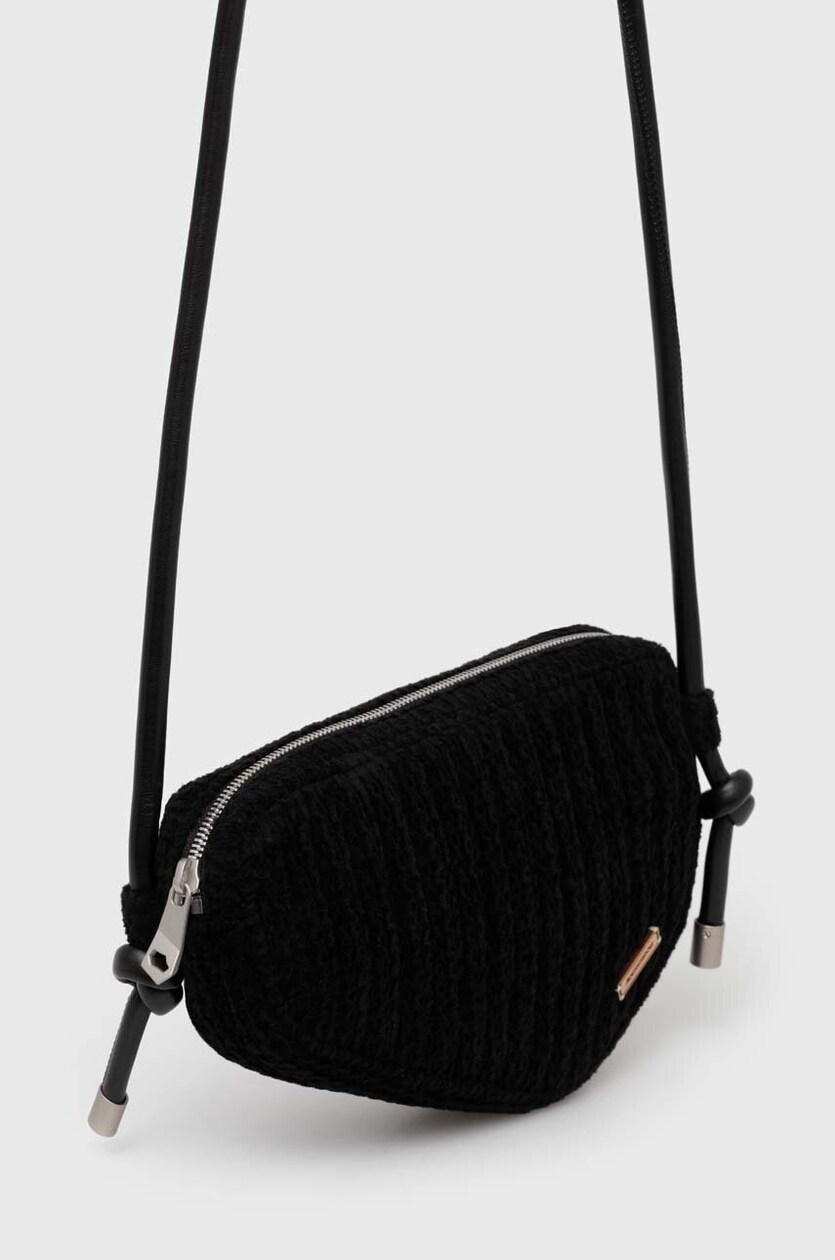 Ader Error handbag Prato Round Tote Bag black color