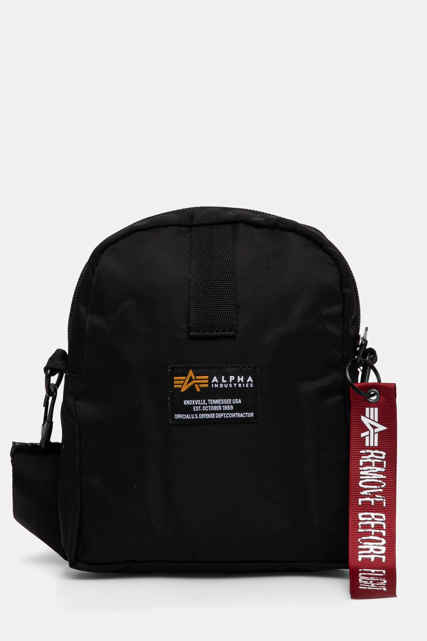Alpha Industries Messenger Bag Alpha Industries RBF Leather Messenger Bag  Shoulder Strap Fanny