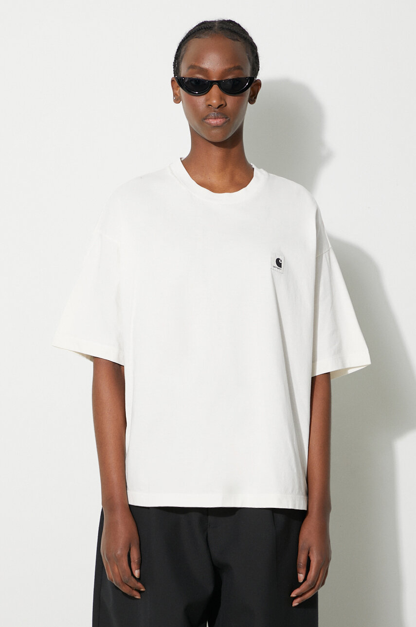 Carhartt WIP t shirt in cotone donna colore beige PRM IT