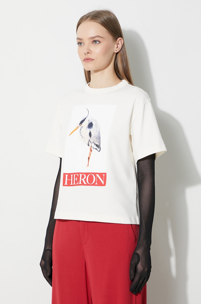 Heron Preston cotton t-shirt Heron Bird Painted Ss Tee PRM EU Heron Preston cotton t-shirt Heron Bird Painted Ss Tee PRM EU