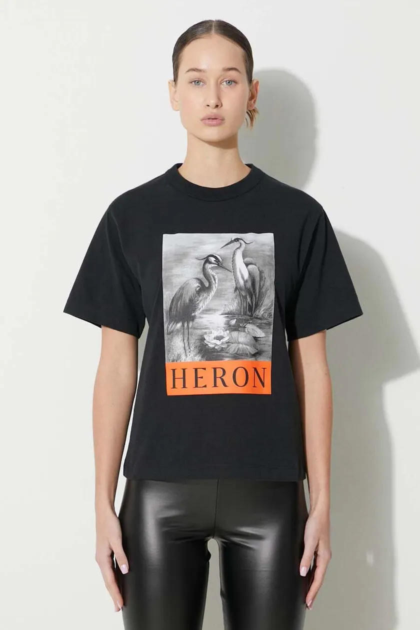 Heron Preston cotton t-shirt SS Tee women's black color
