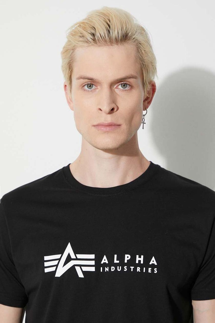 Alpha Industries cotton t-shirt Alpha Label T 2 Pack men\'s white color  118534.95 | buy on PRM