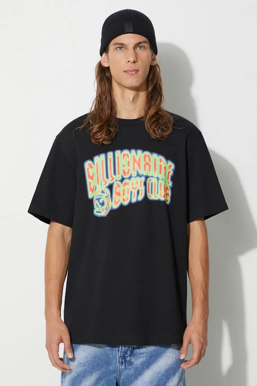 Billionaire Boys Club tricou din bumbac HEAT MAP ARCH LOGO T-SHIRT culoarea negru, cu imprimeu, B23341