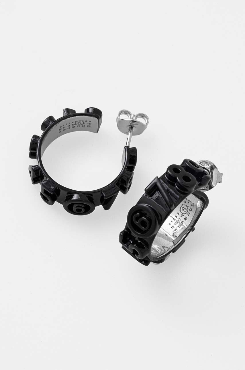 HUMAN MADE Heart Silver Earrings Black（HUMAN MADE Heart