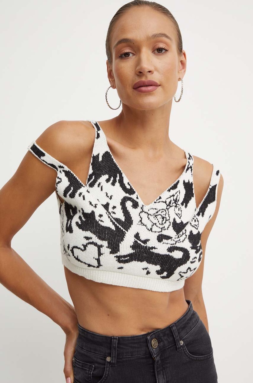 Twinset top in misto cashmere Marco Rambaldi x Treeblend