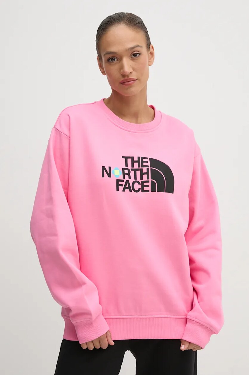 The North Face cotton sweatshirt TNF x Yinka Ilori women s pink color with a print NF0A89C8PIH1