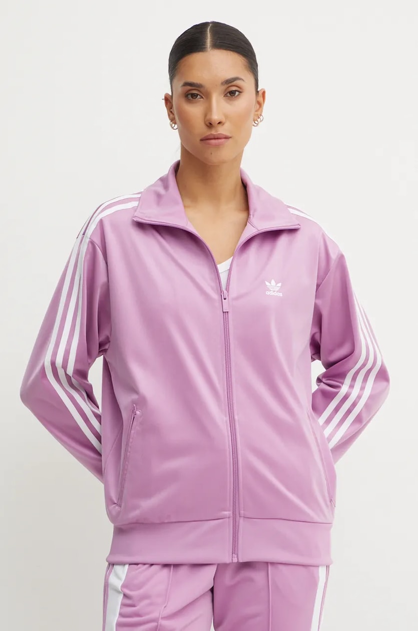adidas Originals bluza Firebird damska kolor fioletowy z aplikacj IY4741 Answear