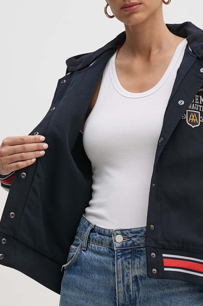 Sweat à Capuche Aeronautica Militare Femme - 100% Coton Couleur Salvia - Neuf Avec étiquettes Taille S