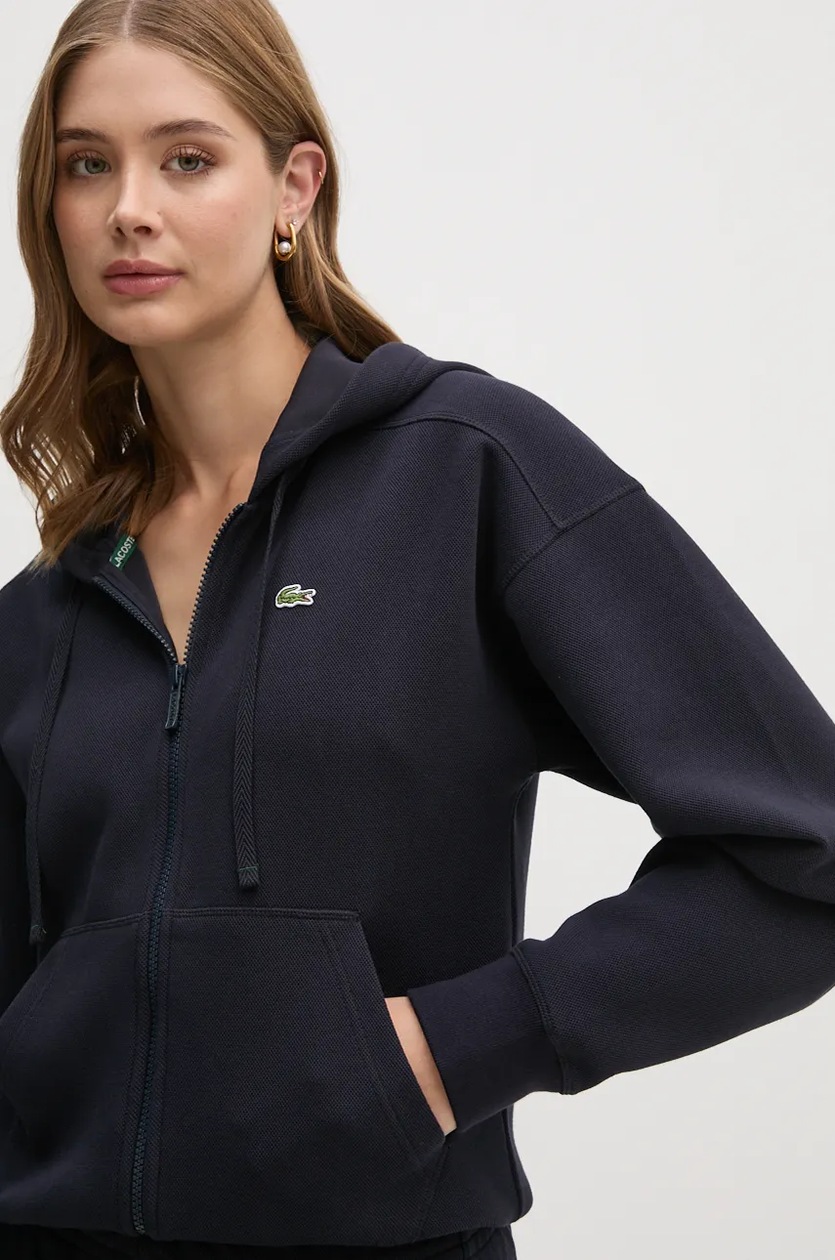 Lacoste women's zip hoodie cheap
