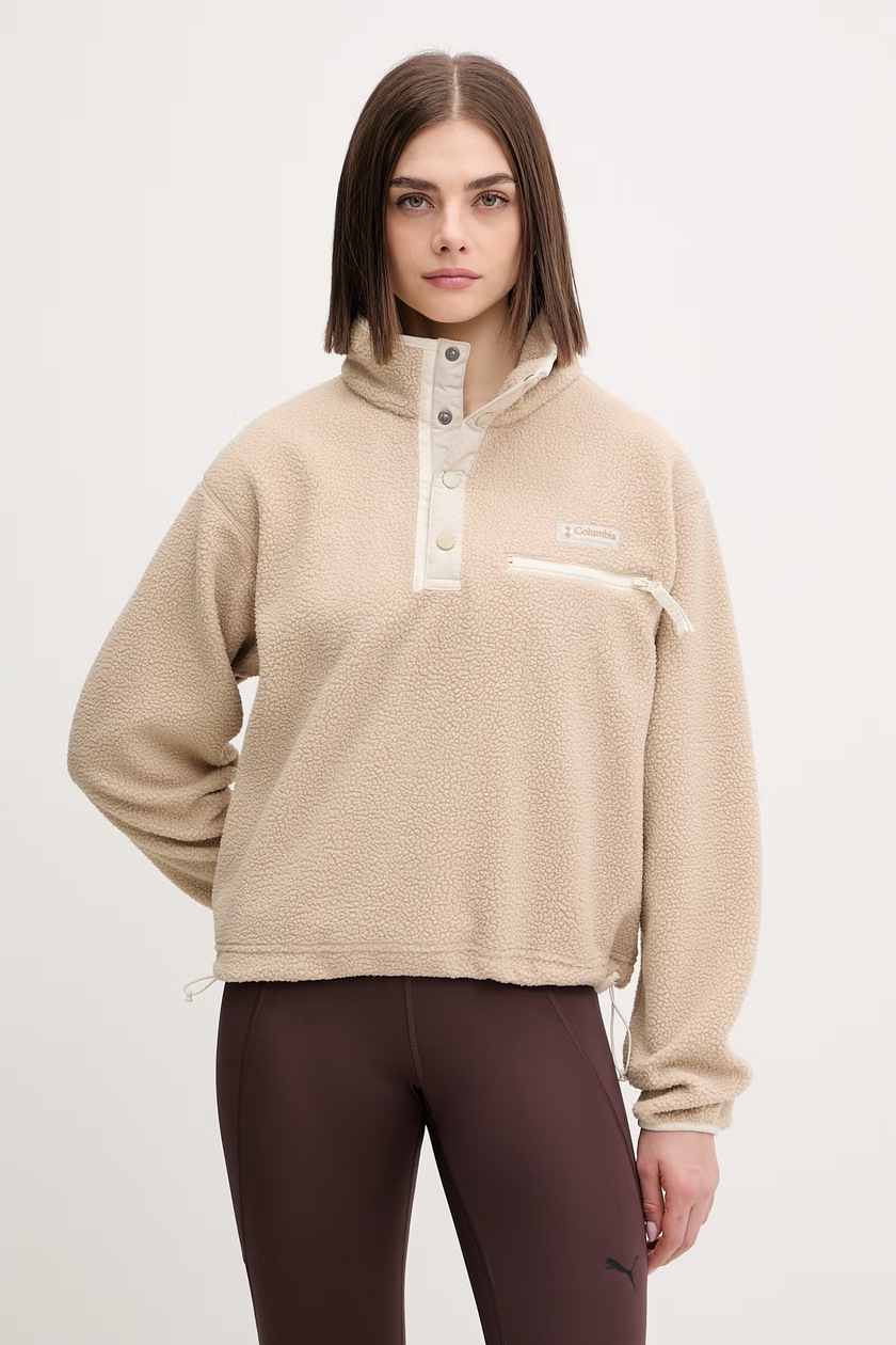 adidas Originals cotton sweatshirt 80s Sewatshirt women's beige