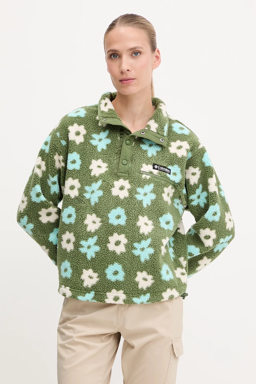 ようらん Columbia bluza sportowa Helvetia kolor zielony wzorzysta 2098501