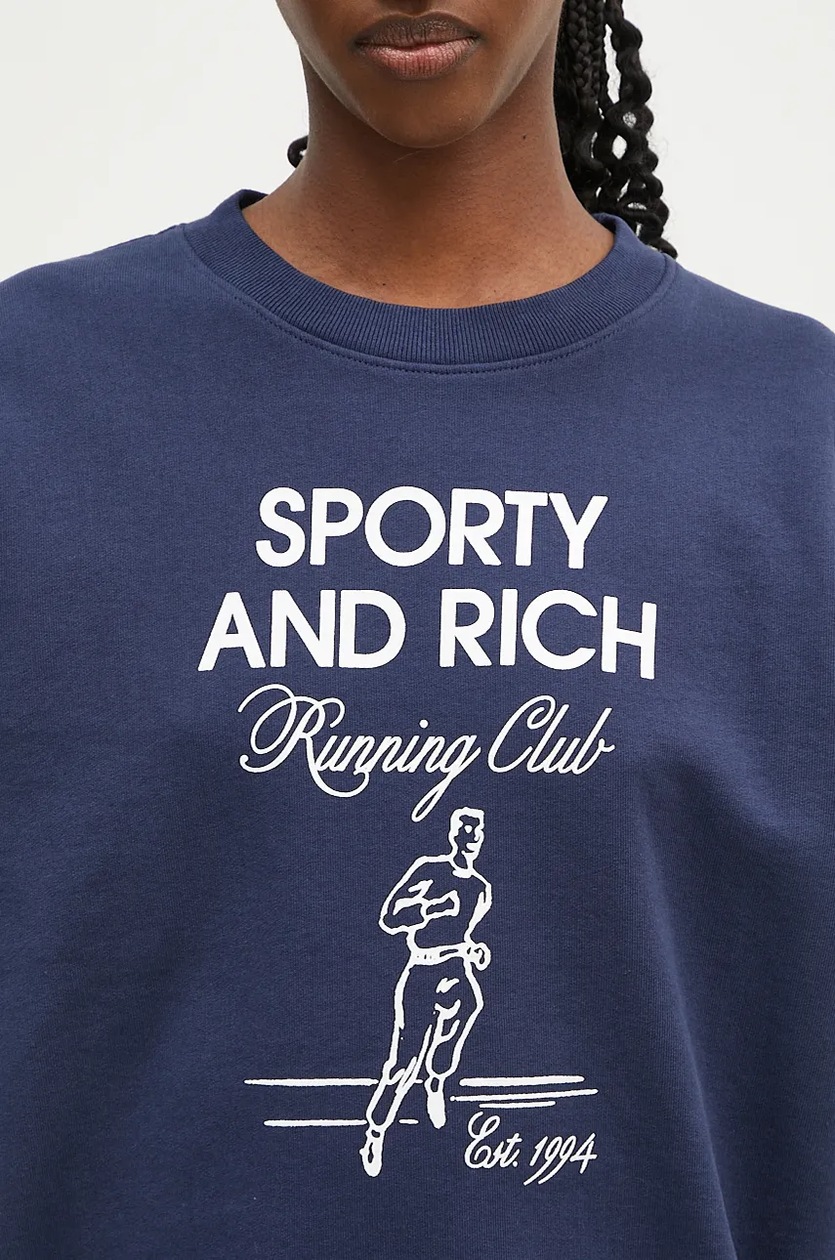 Sporty & Rich cotton sweatshirt Running Man PRM EU