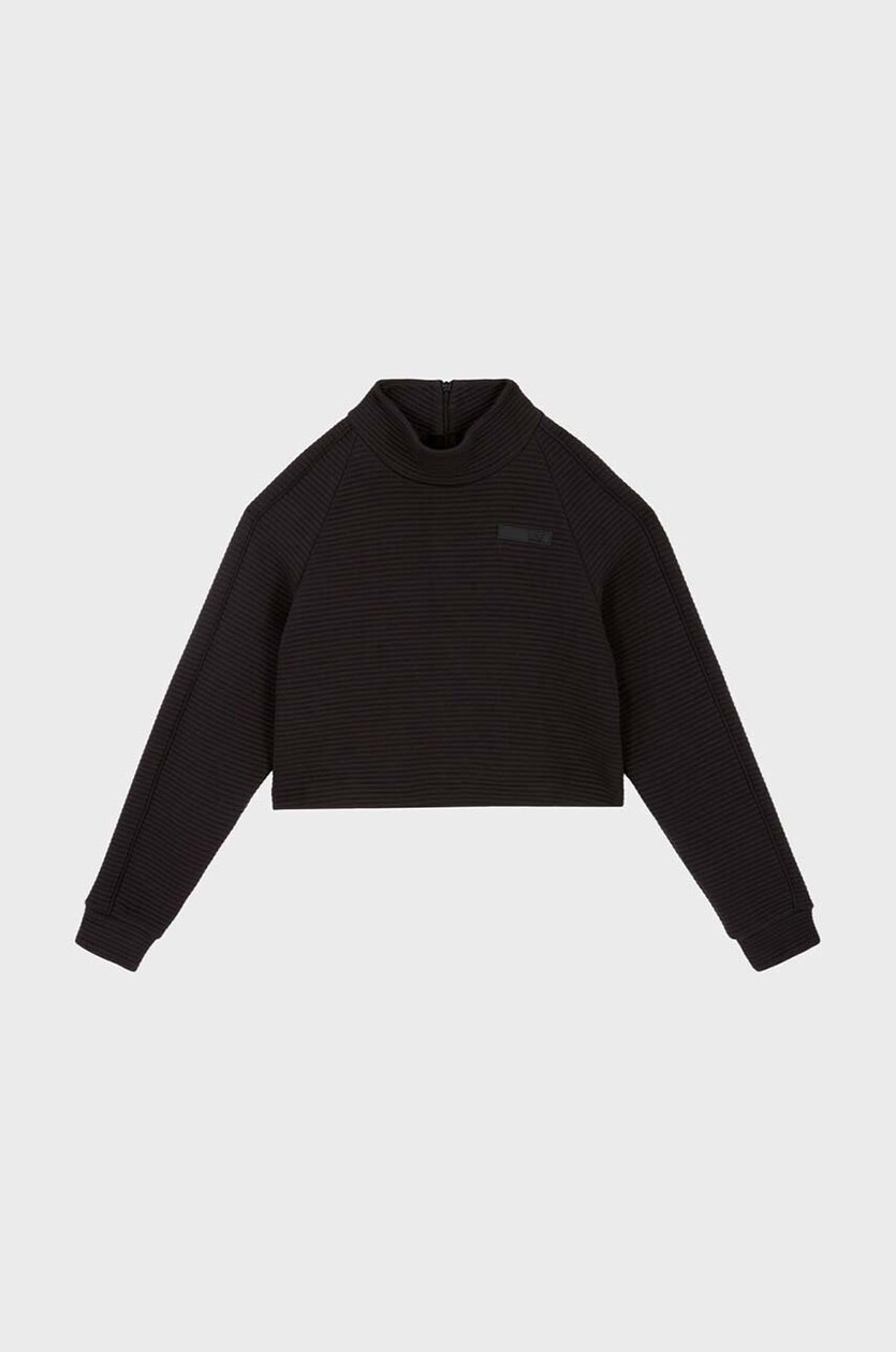 EA7 Emporio Armani bluza dziecięca kolor czarny z nadrukiem