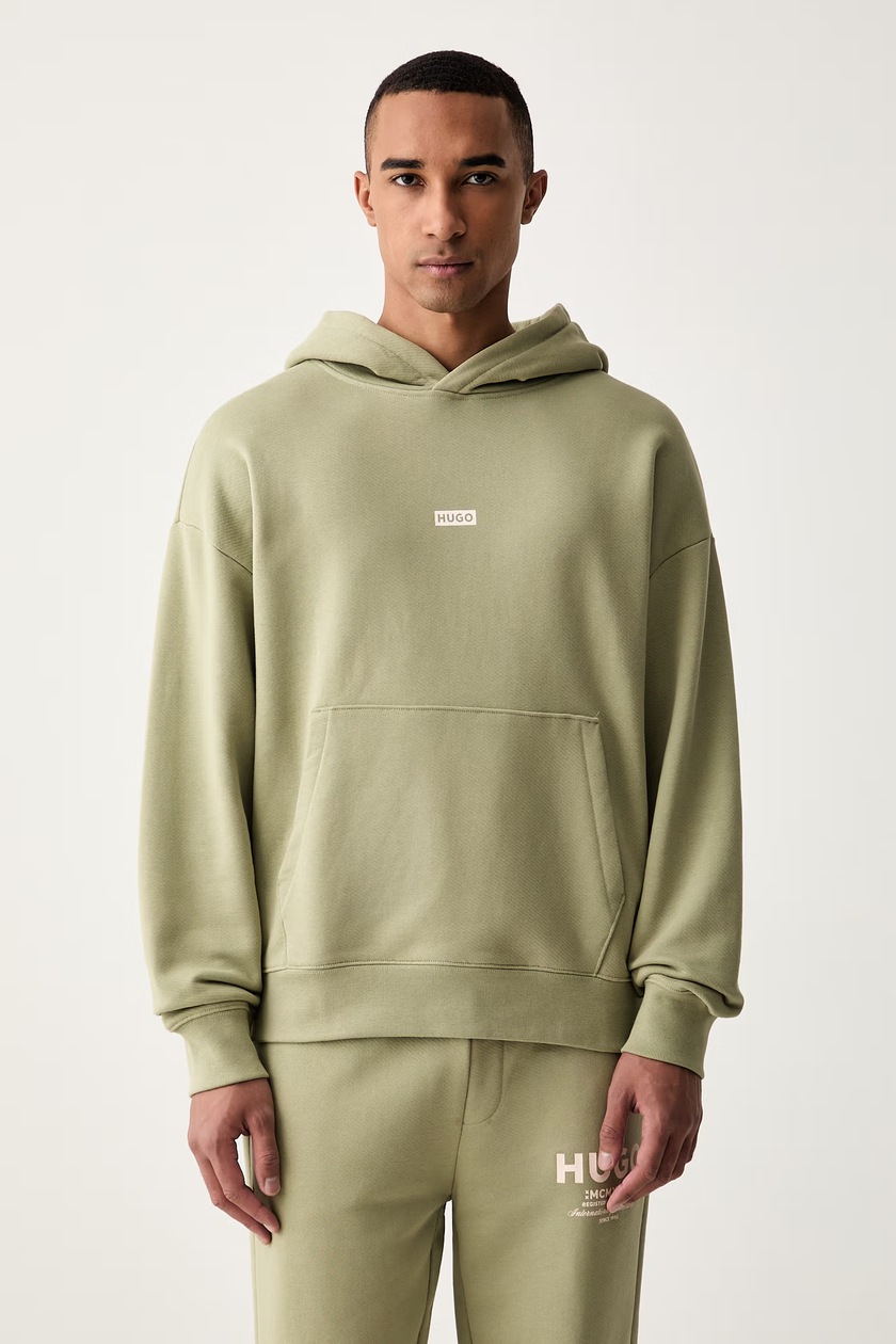 Кофта adidas Originals Oversize Crew цвет зелёный с аппликацией