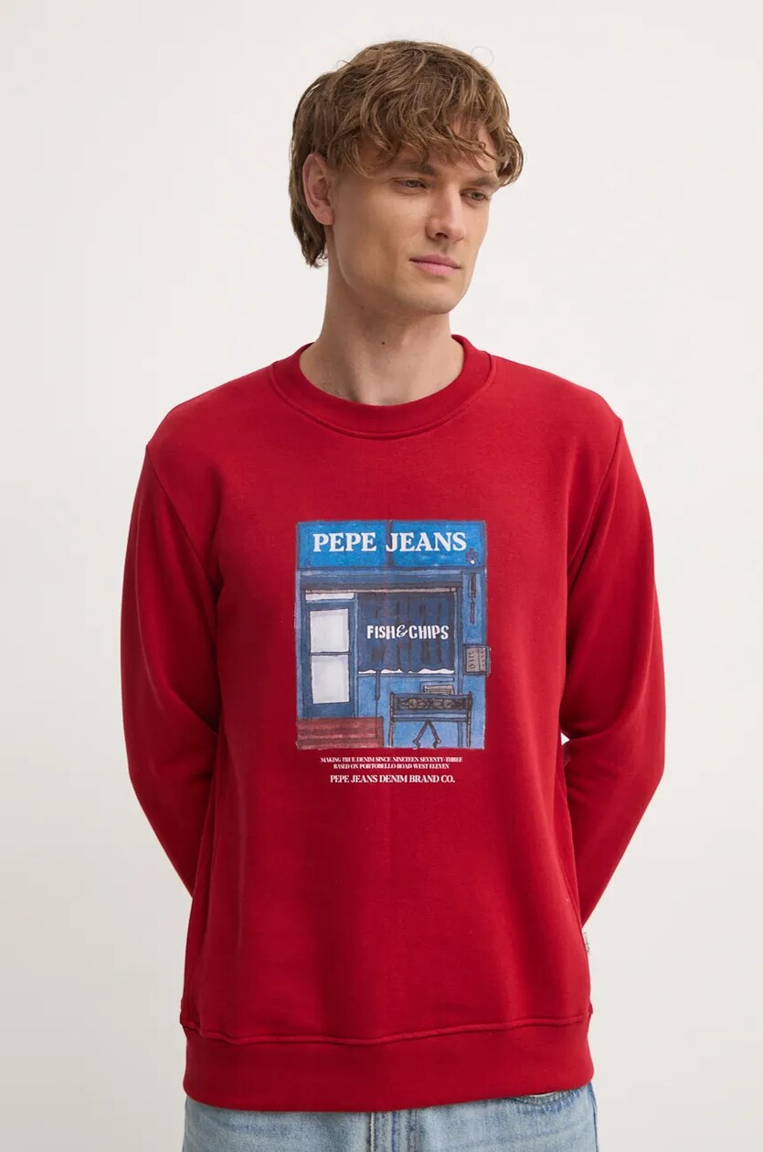 Felpa vans uomo rosso sale