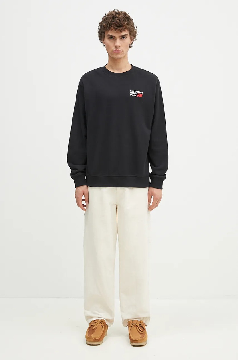 スウェット・トレーナー STONE  Organic Cotton Nylon Man to Man Navy 5100052S00 Sweat joggers in organic cotton - Dark Blue | Benetton